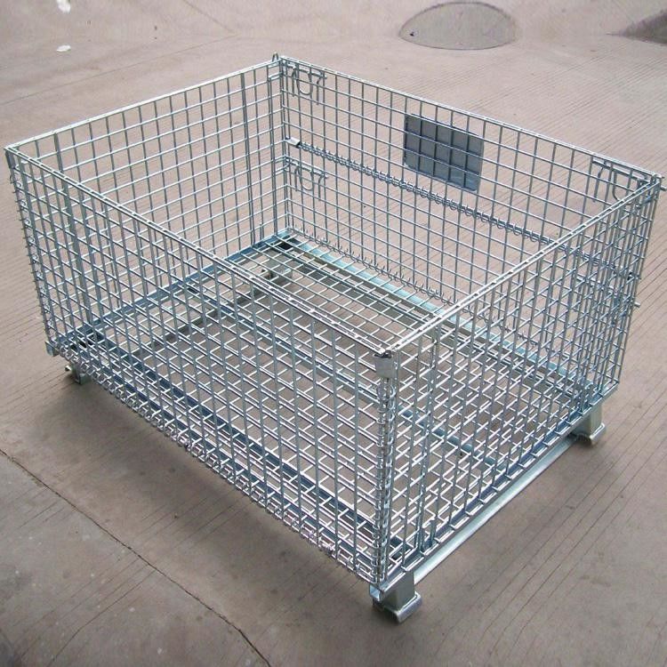 Jaula plegable logística bloqueable de la malla de alambre/móvil