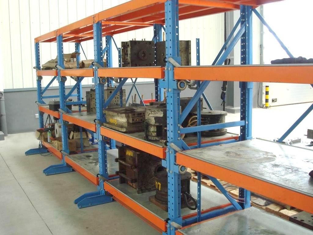 Sistemas de estanterías de almacenamiento de moldes desmontables ajustables para la industria del molde de plástico 2T carga de peso