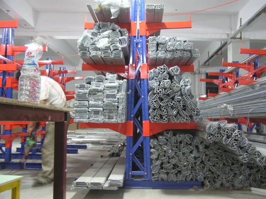 Sistema de bastidores de acero con voladizo, bastidores industriales con voladizo metálico