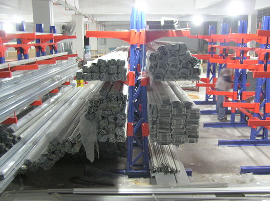 Sistema de bastidores de acero con voladizo, bastidores industriales con voladizo metálico