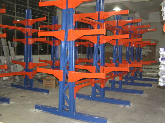 Sistema de bastidores de acero con voladizo, bastidores industriales con voladizo metálico