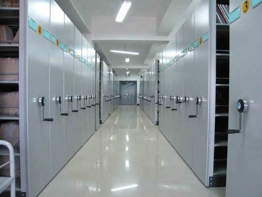 Sistemas de almacenamiento de archivos de alta densidad de acero laminado para biblioteca / escuela / oficina / banco