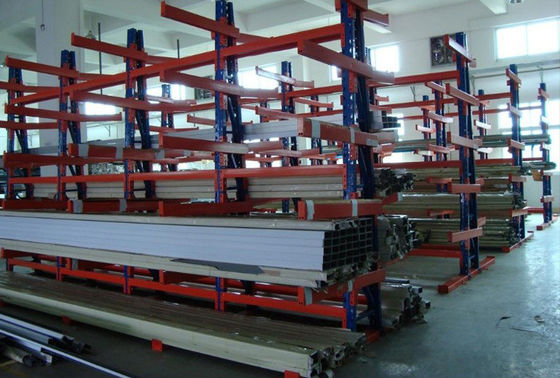 Repisas de paletas galvanizadas con voladizo para almacenamiento en almacén
