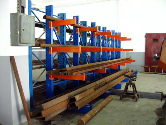 Estantes para pallets con voladizo de acero al carbono con doble cara y voladizo industrial pesado