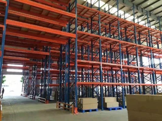 Estructura de puente Adaptable Selectivo Pallet Rack con pintura de capa de polvo
