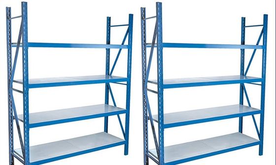 Estante de estantería de acero con ranuras, sistema de estantería de almacén industrial ajustable