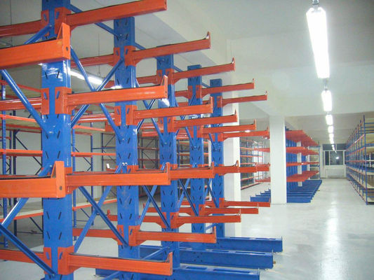 Acero carbono Q235 Estantes de almacenaje con voladizo, Estantes de almacenamiento de materias primas