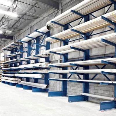 Acero Q235 Armas de bastidores con voladizo ajustable para almacenamiento en almacenes industriales