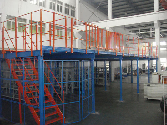 Mezanino de acero estructural de varios niveles, plataformas de almacenamiento con soporte de bastidores Mezanino