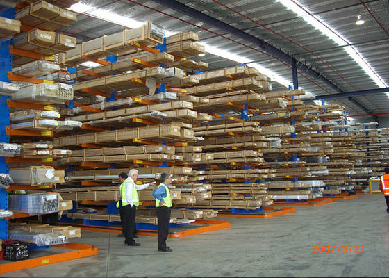 Fabricante de estanterías de paletas de voladizo metálico para almacenamiento de madera / madera / tuberías / tubos