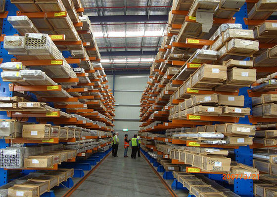 Estantes de almacenamiento de acero estructural con recubrimiento en polvo