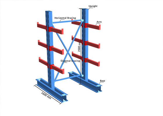 Reposables para pallets de acero al carbono de múltiples niveles con voladizo de alta capacidad de carga para el sector industrial