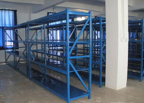 Estante de almacenamiento de acero de carga media con marco vertical y vigas Servicio OEM