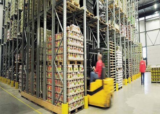 Acero Q235B Estantes industriales para paletas, sistema de transporte de paletas