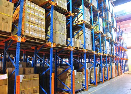 Acero Q235B Estantes industriales para paletas, sistema de transporte de paletas