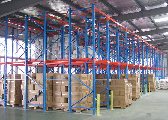 Acero de accionamiento en el sistema de estanterías de paletas de trabajo pesado