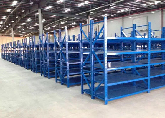 Sistema de estante de almacenamiento industrial ligero Revestimiento en polvo Finalización 100kg-120kg/capa