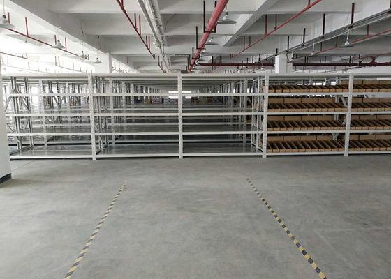 Estantes de almacenamiento de acero industrial de varios niveles ODM / OEM Estantes de paletas Mezanino con soporte