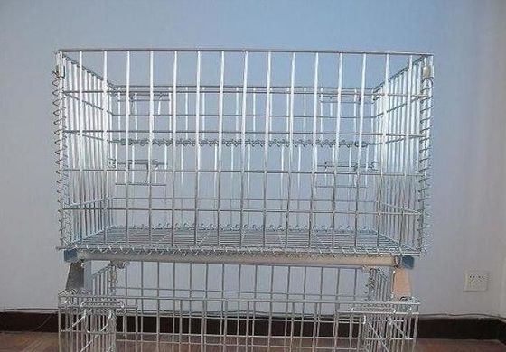 Jaula de malla de alambre galvanizado para almacenamiento de mercancías en almacén
