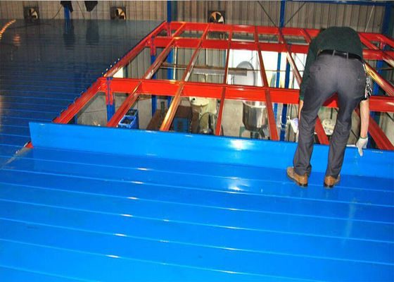Acero Q235 Pisos de entrepato industrial con chapa de acero 500 kg/m2