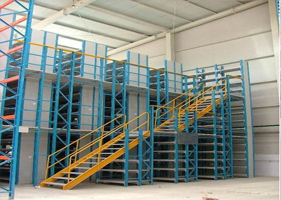 Pallet Rack Mezanino con soporte, almacén de acero Mezanino pisos para almacenamiento