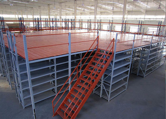Mezanino de acero estructural de varios niveles, plataformas de almacenamiento con soporte de bastidores Mezanino
