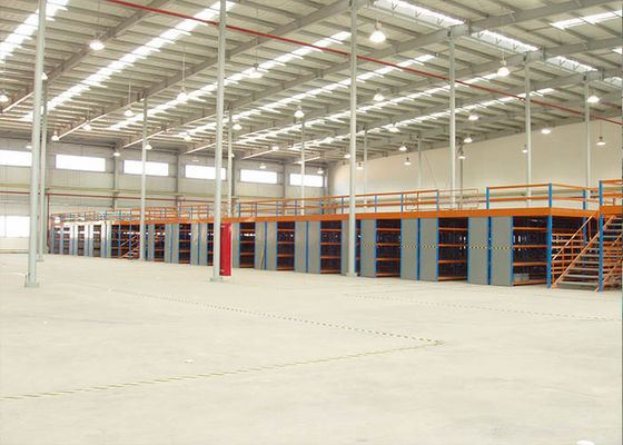 Mezanino de acero estructural de varios niveles, plataformas de almacenamiento con soporte de bastidores Mezanino