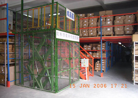 Estantes de almacenamiento de acero industrial de mezanina con soporte de bastidor laminados en frío con marcos de bastidor