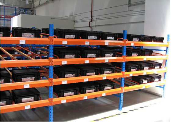 1000 kg/paleta Estantes de almacenamiento industriales de acero Estantes de flujo de gravedad en almacén