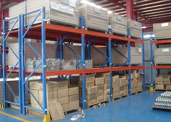 Estantes para paletas industriales de trabajo pesado de varios niveles, sistemas de estantes de almacenamiento de acero laminado en frío