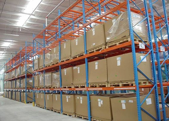Estantes para paletas industriales de trabajo pesado de varios niveles, sistemas de estantes de almacenamiento de acero laminado en frío