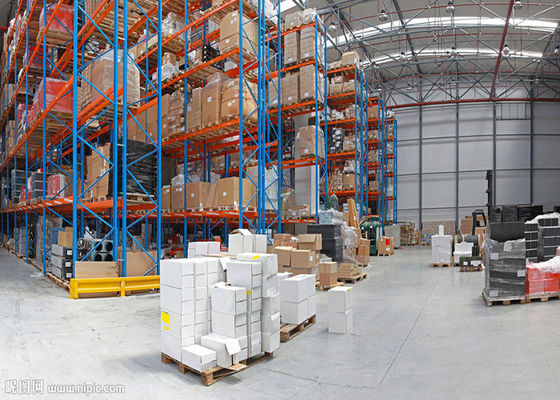 Estantes de almacenamiento industriales de acero ajustables 1000 kg/paletos Estantes de paletas de doble profundidad