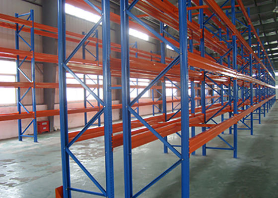 Estantes de almacenamiento industriales de acero ajustables 1000 kg/paletos Estantes de paletas de doble profundidad