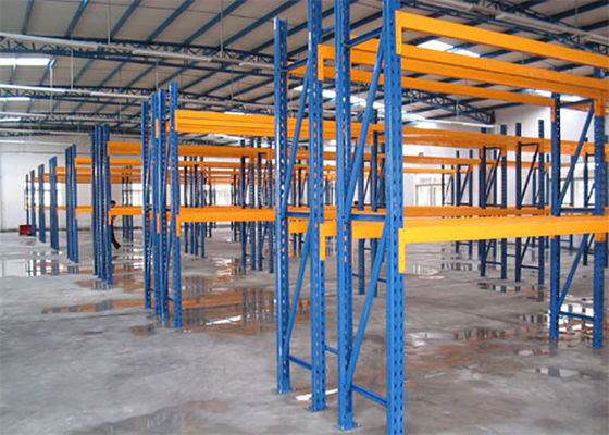 Estantes de almacenamiento industriales de acero ajustables 1000 kg/paletos Estantes de paletas de doble profundidad