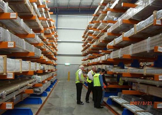 Fabricante de estanterías de paletas de voladizo metálico para almacenamiento de madera / madera / tuberías / tubos