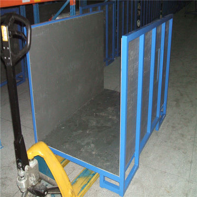 Contenedor plegable plegable para almacenamiento y transporte de tela metálica