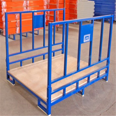 Q235 Cajas de paletas apilables Industrias Contenedores de almacenamiento de malla metálica