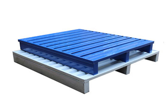 Palés de acero galvanizado de gran peso Almacenamiento de almacenamiento Palés de metal apilables