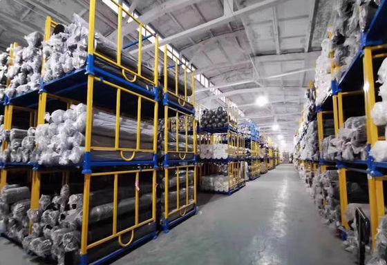 Estantes de almacén apilables de trabajo pesado Estantes de estantería apilables / plegables