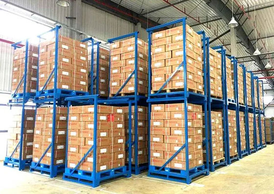 Estantes de almacenamiento de acero apilables para almacén