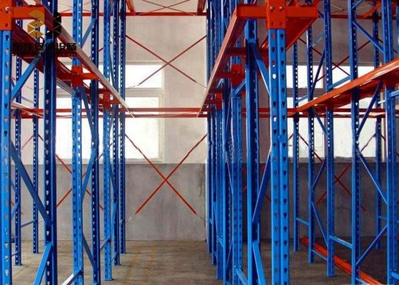Sistema de estanterías de paletas de alta densidad de almacén, ensambla sistemas de estanterías de flujo de paletas