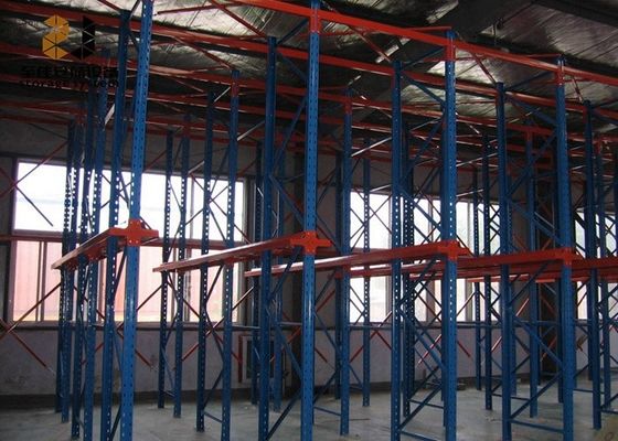 Dispositivo industrial de empuje en bastidores de paletas