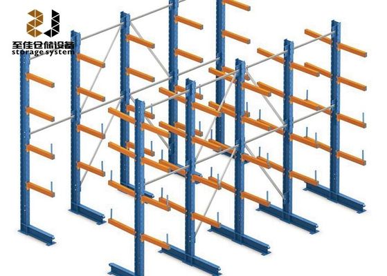 Estantes de almacenamiento de acero con voladizo de recubrimiento de polvo, soportes de voladizo de trabajo pesado