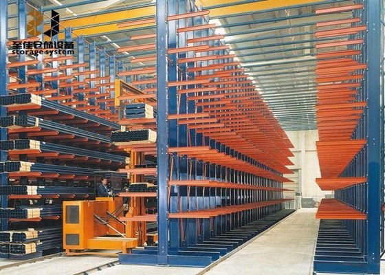 Revestimiento en polvo Cantilever Pallet Racking Tamaño personalizado con Safelock