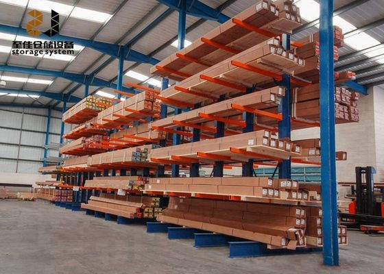 Acero Q235 Cantilever Estante de almacenamiento de madera para garaje