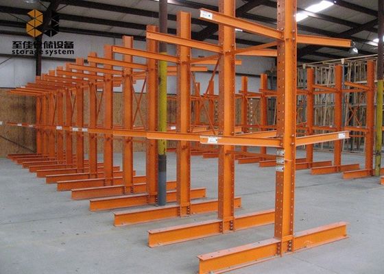 Estante de madera con voladizo, estante de metal con voladizo Sistema de estanterías de voladizo de trabajo pesado