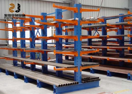 Estantes de almacenamiento con voladizo de trabajo pesado industriales de lado único / doble