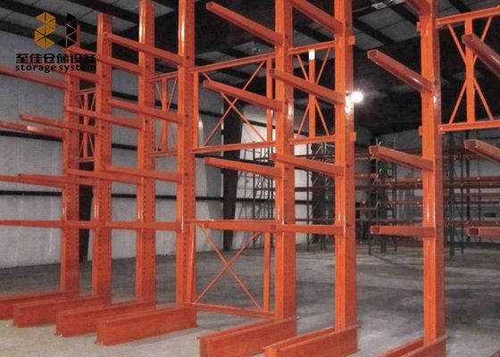 Protección contra la corrosión de las estanterías de paletas industriales de color personalizado con el cantilever del bastidor de seguridad