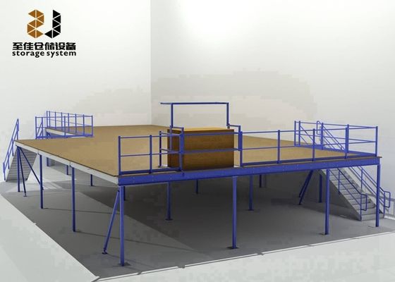 Estantes sin perno / remachado Max 6000mm vertical para uso en almacén cubierta de mezzanine
