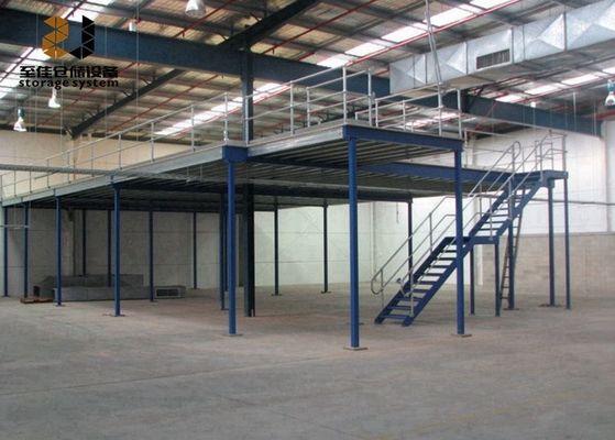 Acero Q235 / 245 suelos industriales de mezzanina con recubrimiento en polvo epoxi